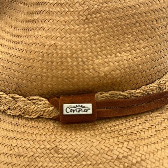 Conner Hats Organic Raffia Western Hat Size Small - Picture 3 of 9